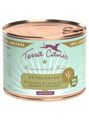 Terra canis grain free cinghiale con barbabietola, castagna dolce e semi di chia 200 gr  