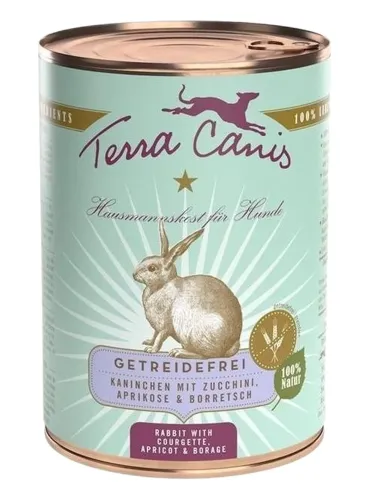 Terra canis grain free coniglio con zucchine, albicocca e borragine 400 gr  