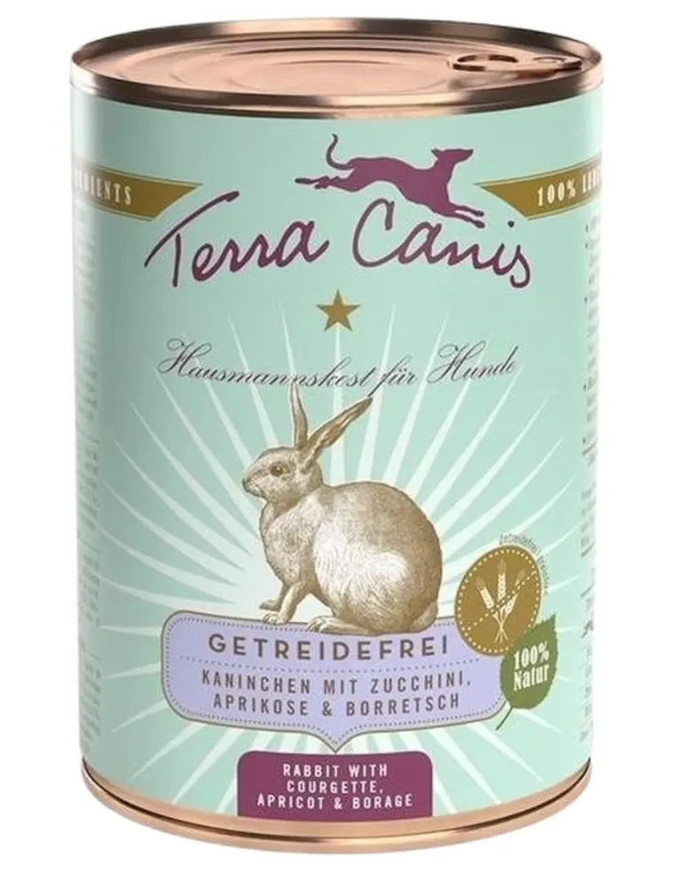 Terra canis grain free coniglio con zucchine, albicocca e borragine 400 gr  