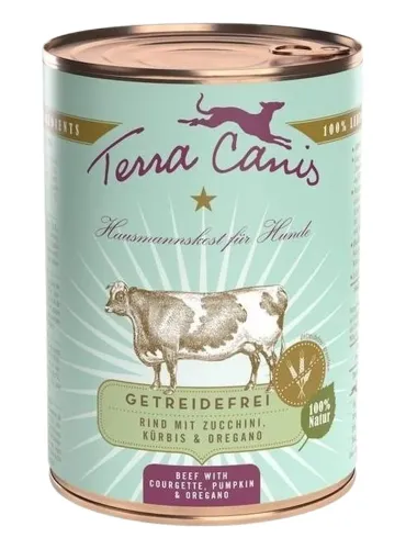 Terra canis grain free manzo con zucchine, zucca e origano 400 gr