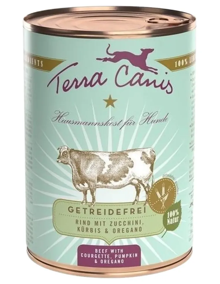 Terra canis grain free manzo con zucchine, zucca e origano 400 gr  