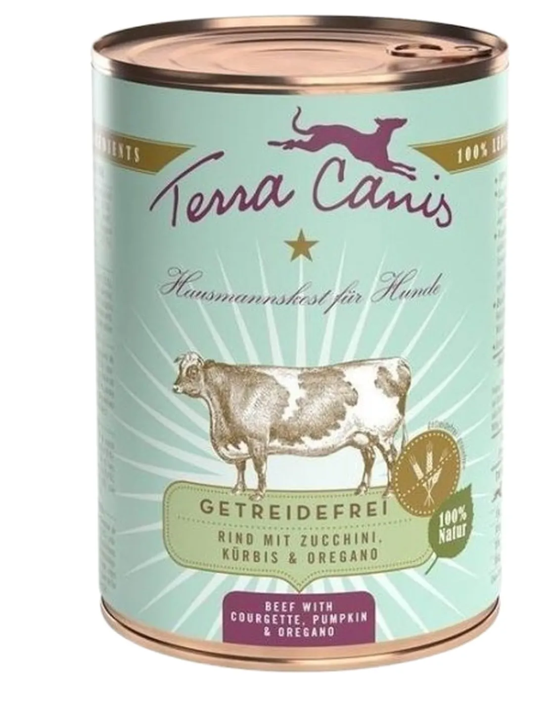 Terra canis grain free manzo con zucchine, zucca e origano 400 gr   Terra canis grain free manzo con zucchine, zucca e origano 400 gr