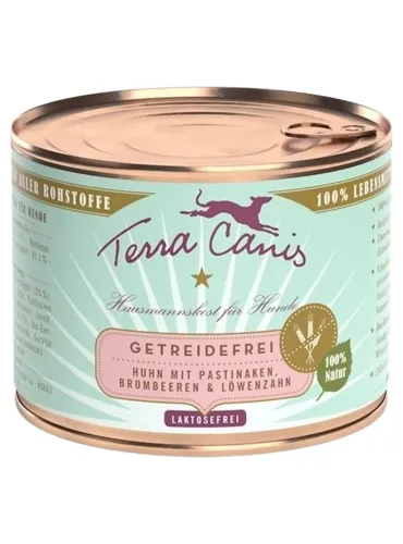 Terra canis grain free pollo con pastinaca, dente di leone e camomilla 200 gr  