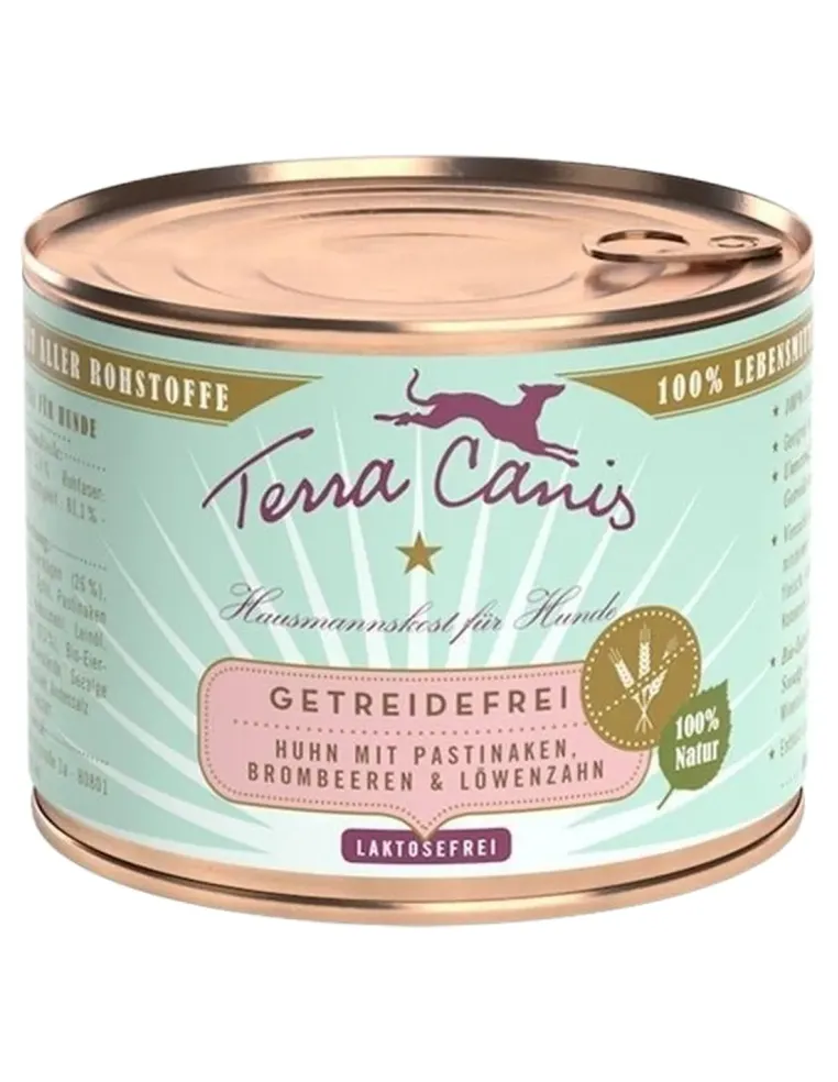 Terra canis grain free pollo con pastinaca, dente di leone e camomilla 200 gr  