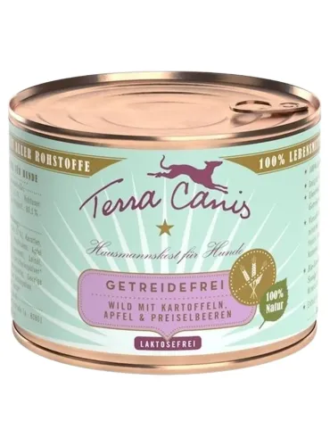 Terra canis grain free selvaggina con patate, mela e mirtilli rossi 200 gr