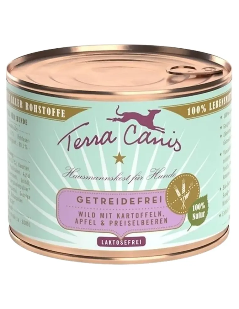 Terra canis grain free selvaggina con patate, mela e mirtilli rossi 200 gr  