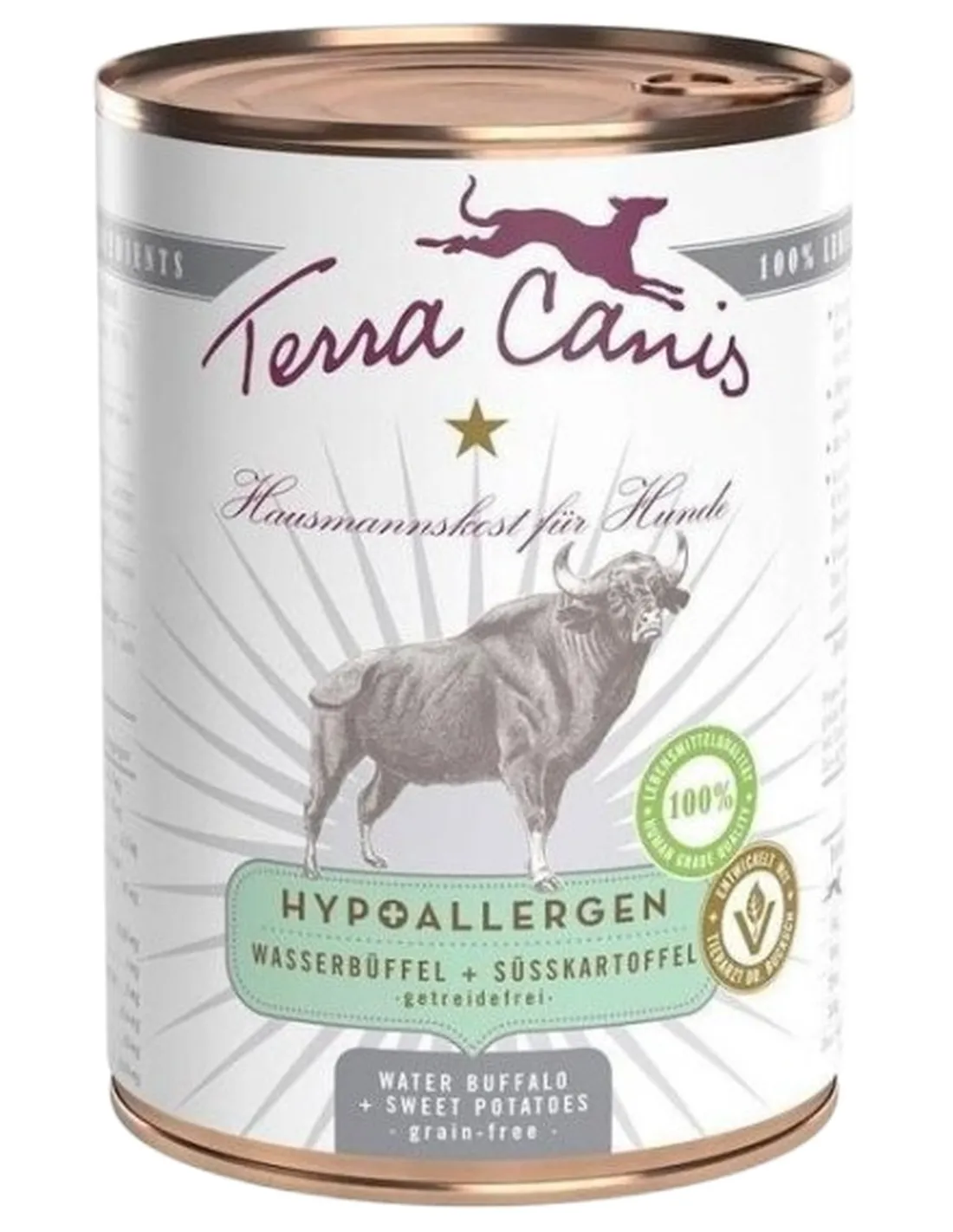 Terra canis hypoallergenico bufalo con patata dolce 400 gr   Terra canis hypoallergenico bufalo con patata dolce 400 gr