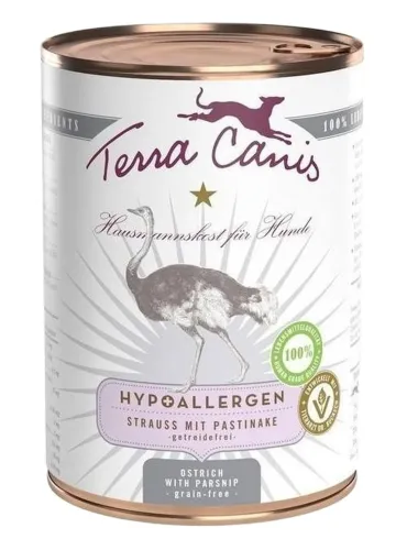 Terra canis ipoallergenico struzzo con pastinaca 400 gr  