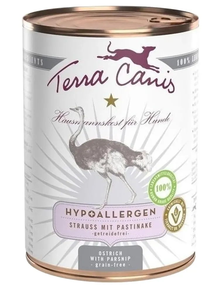 Terra canis ipoallergenico struzzo con pastinaca 400 gr  