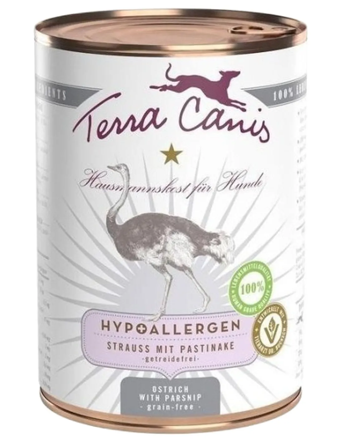 Terra canis ipoallergenico struzzo con pastinaca 400 gr   Terra canis ipoallergenico struzzo con pastinaca 400 gr