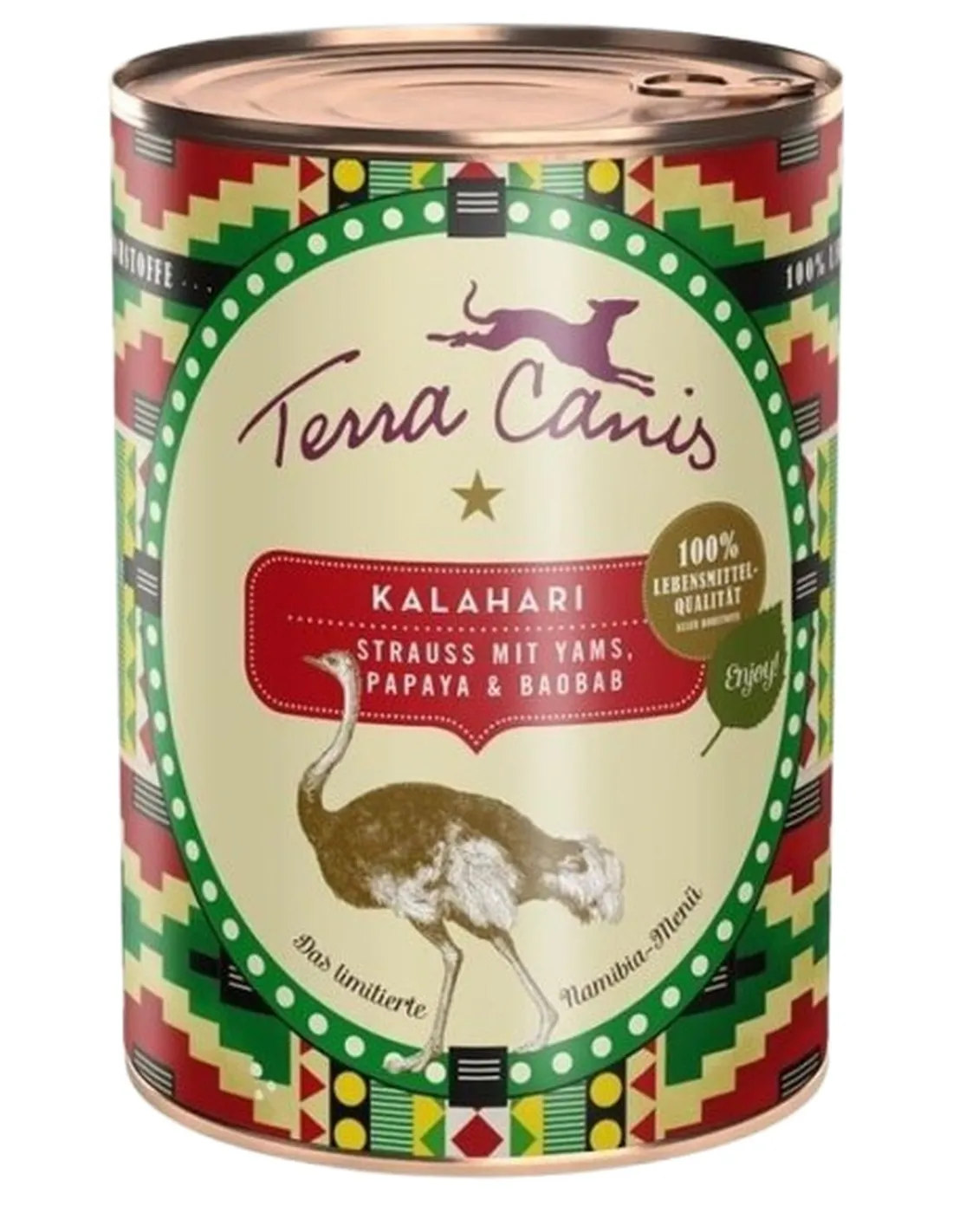 Terra Canis Menù Namibia Kalahari Struzzo con Yam Papaya e Baobab 400 gr  