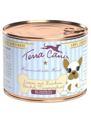 Terra canis puppy agnello con zucchine, finocchio e yogurt magro 200 gr