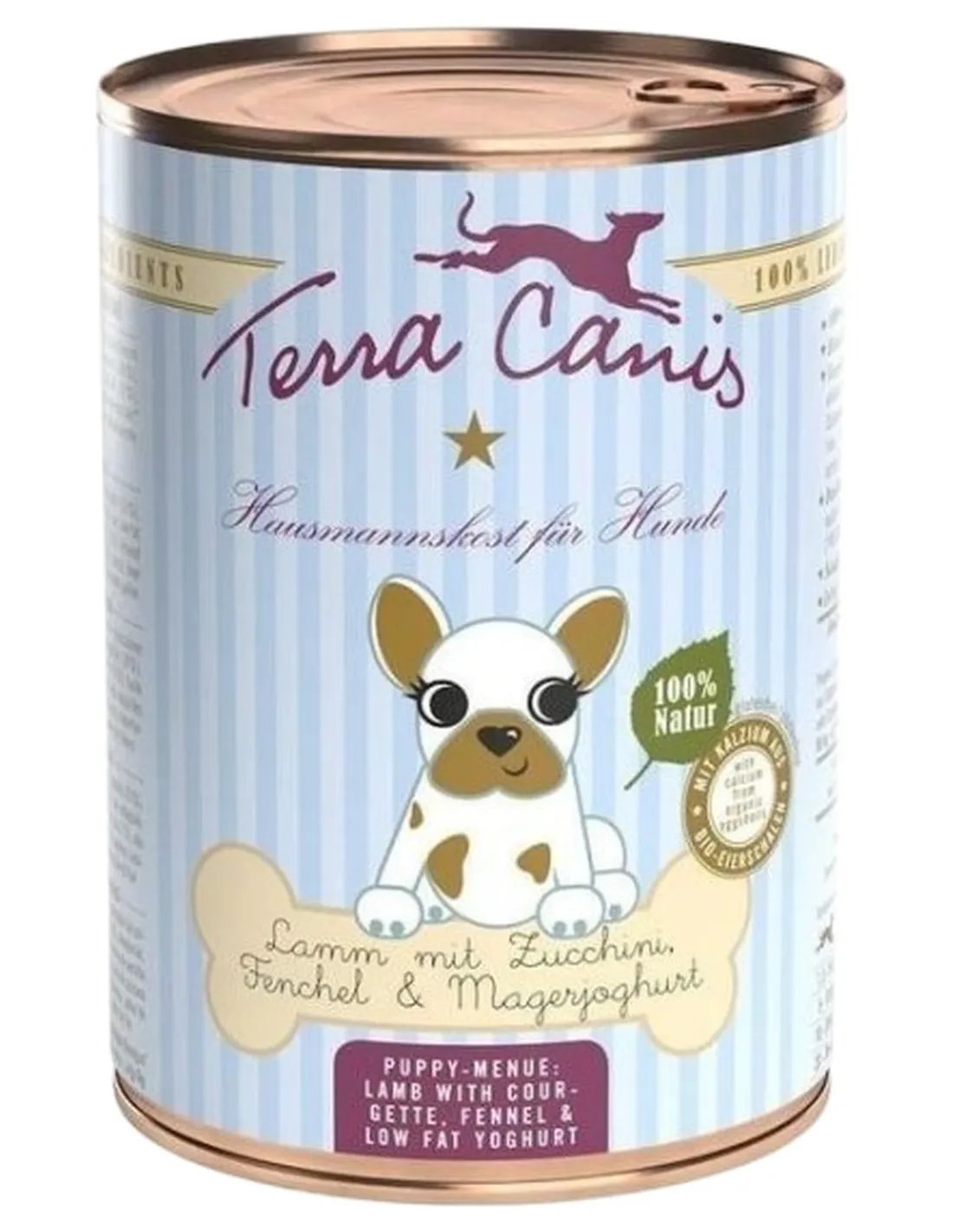 Terra canis puppy agnello con zucchine, finocchio e yogurt magro 400 gr  