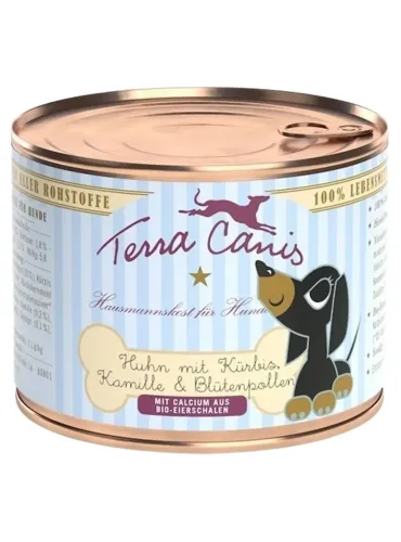 Terra canis puppy pollo con zucca, camomilla e polline di fiori 200 gr
