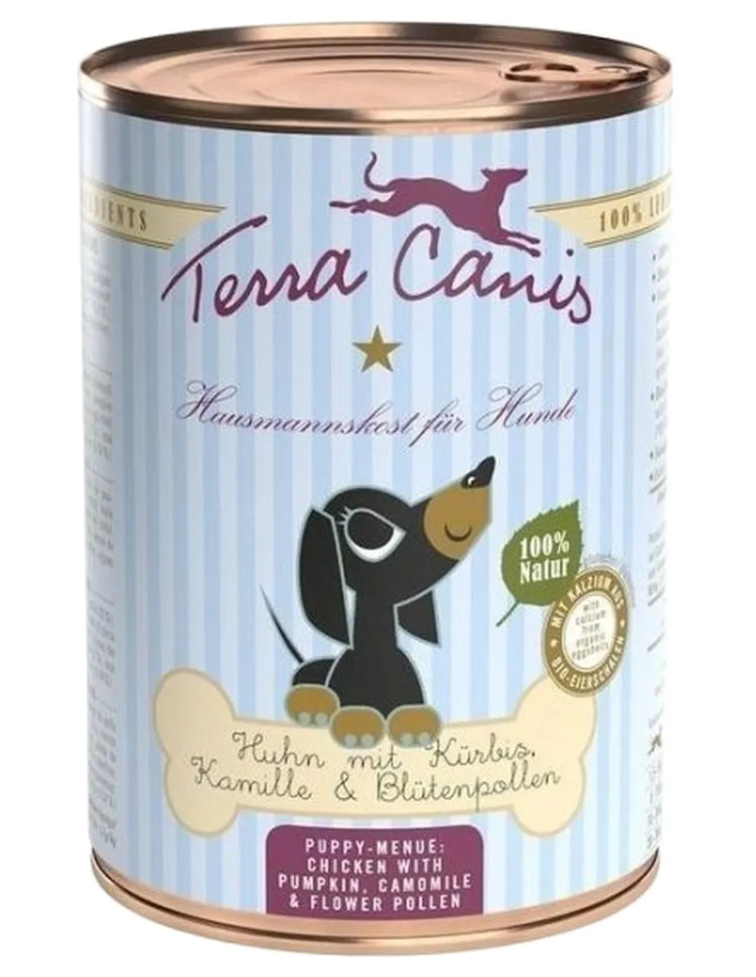 Terra canis puppy pollo con zucca, camomilla e polline di fiori 400 gr  