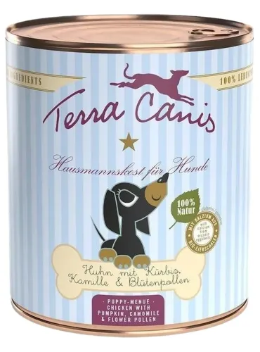Terra canis puppy pollo con zucca, camomilla e polline di fiori 800 gr