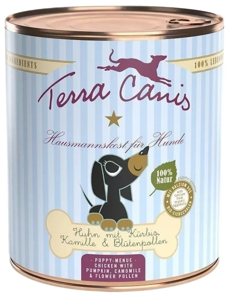 Terra canis puppy pollo con zucca, camomilla e polline di fiori 800 gr  