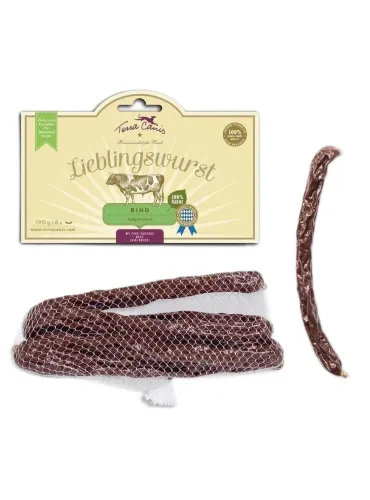 Terra canis lieblingswurst salsiccia manzo 8 pz 190 gr  