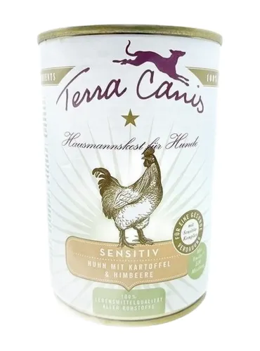 Terra Canis sensitive pollo con patate e lampone 400 gr  
