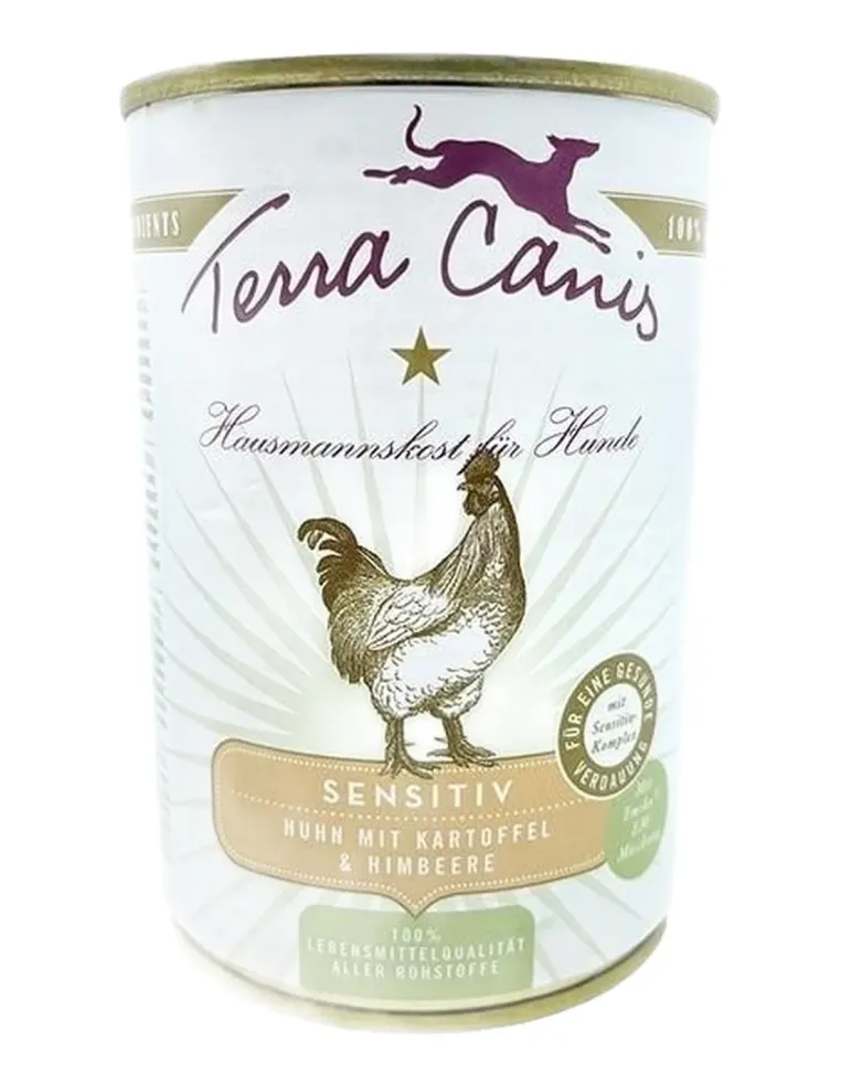 Terra Canis sensitive pollo con patate e lampone 400 gr  