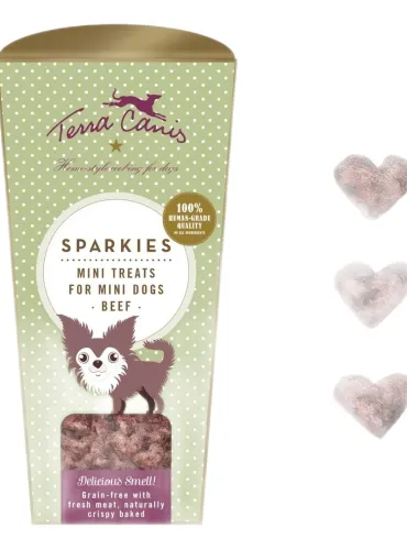 Terra canis mini treats sparkies manzo 130 gr  