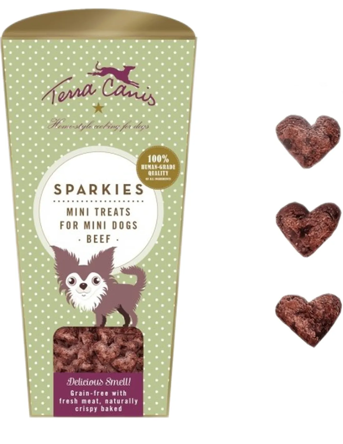 Terra canis mini treats sparkies manzo 130 gr  
