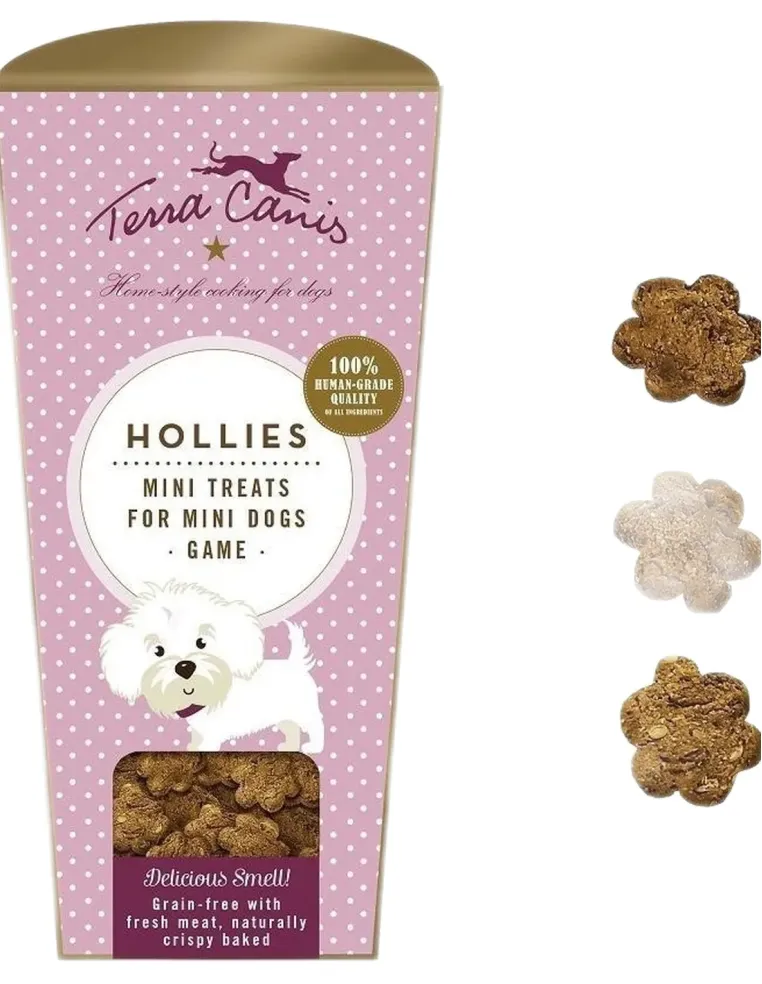 Terra canis mini treats hollies selvaggina 130 gr  