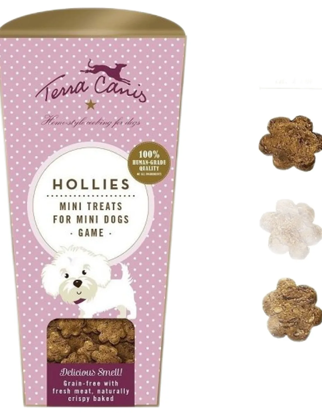 Terra canis mini treats hollies selvaggina 130 gr  