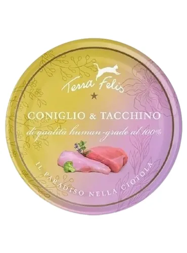 Terra felis coniglio e tacchino 80 gr  