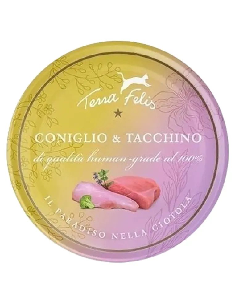 Terra felis coniglio e tacchino 80 gr  
