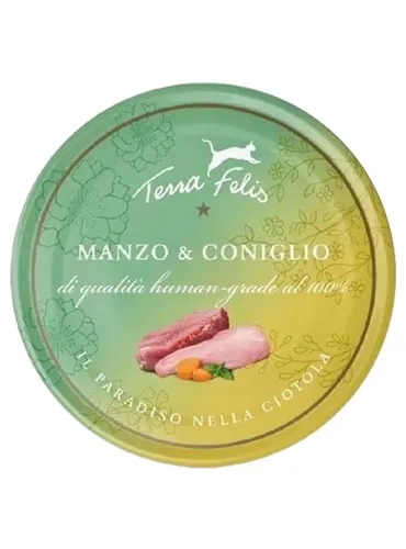Terra felis manzo e coniglio 80 gr  