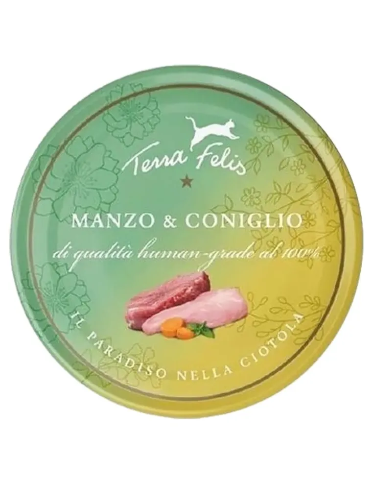 Terra felis manzo e coniglio 80 gr  