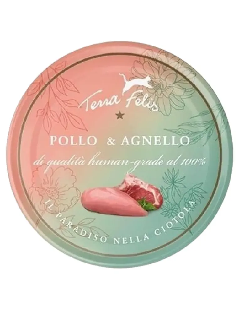 Terra felis pollo e agnello 80 gr  