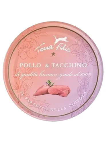 Terra felis pollo e tacchino 80 gr