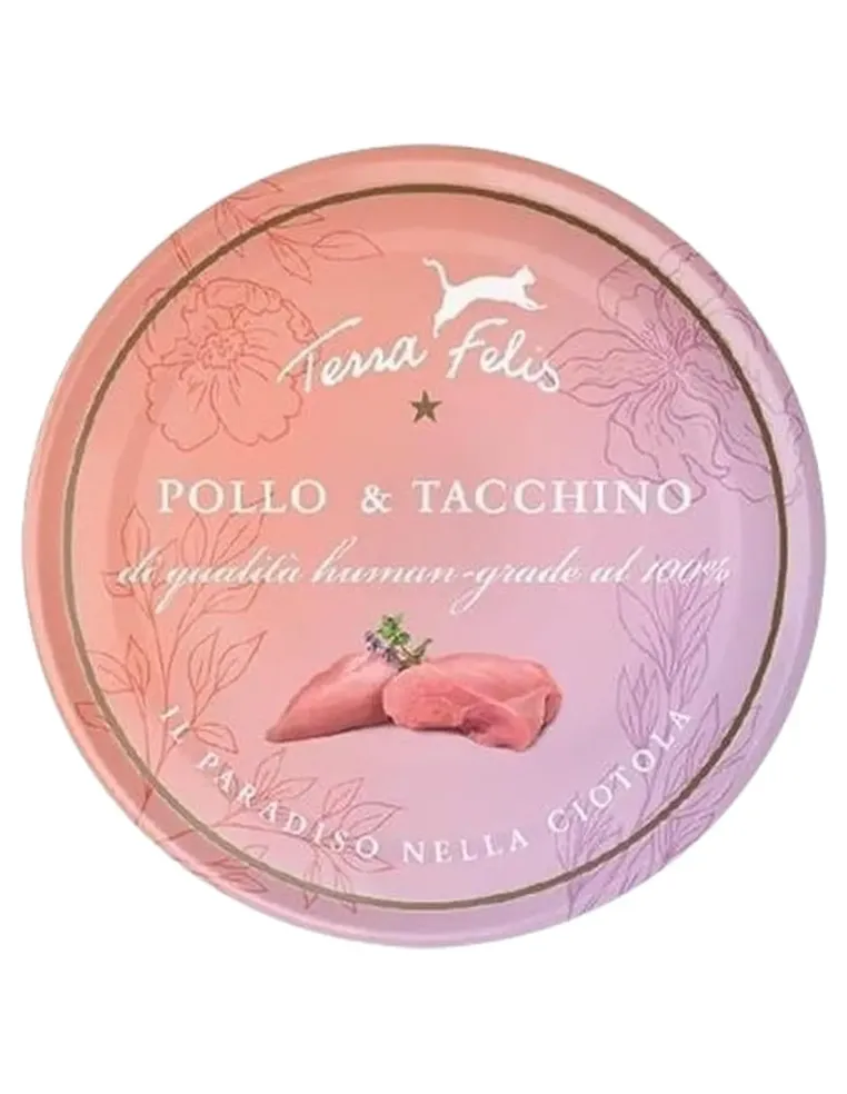 Terra felis pollo e tacchino 80 gr  
