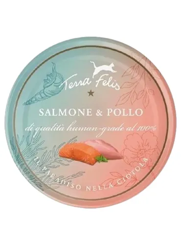 Terra felis salmone e pollo 80 gr  