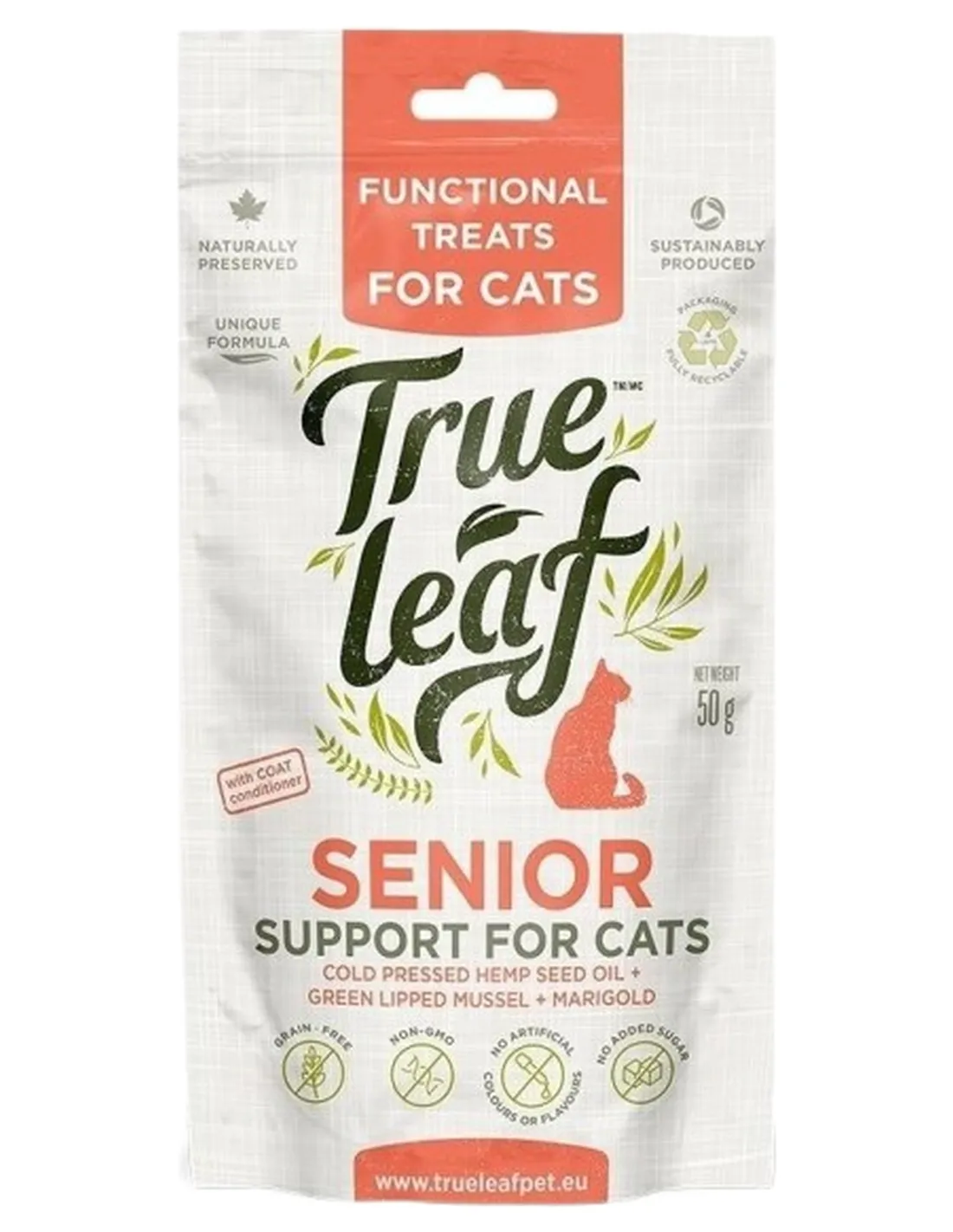 True leaf gatto Treats Senior 50 gr  