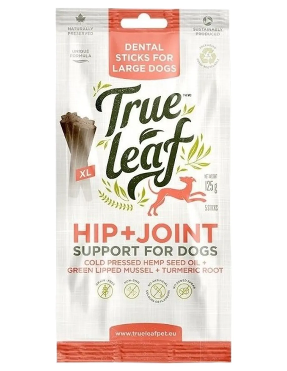 True leaf cane Large Dental Sticks Hip+Joint 125 gr  
