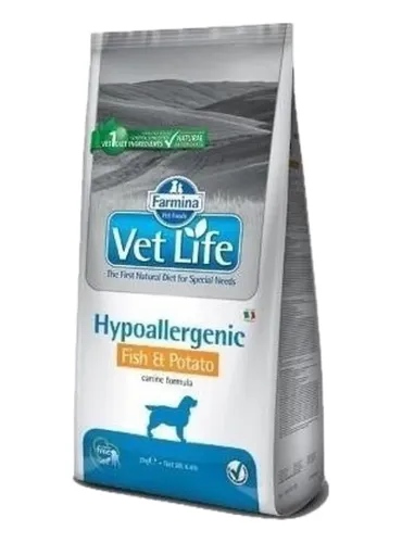 Farmina vet life cane hypoallergenic fish e potato 12 kg  