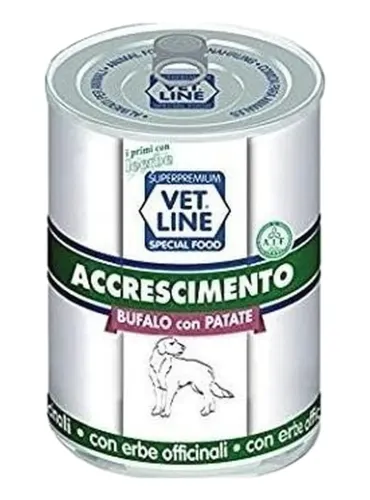 Vet Line cane accrescimento bufalo e patate 400 gr  
