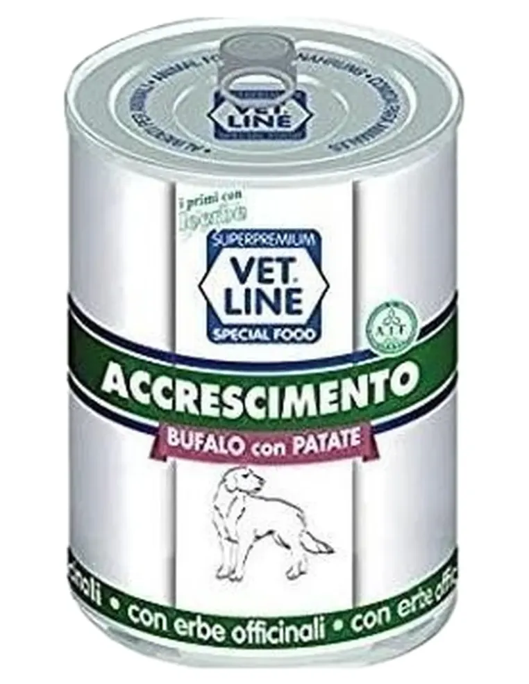 Vet Line cane accrescimento bufalo e patate 400 gr  