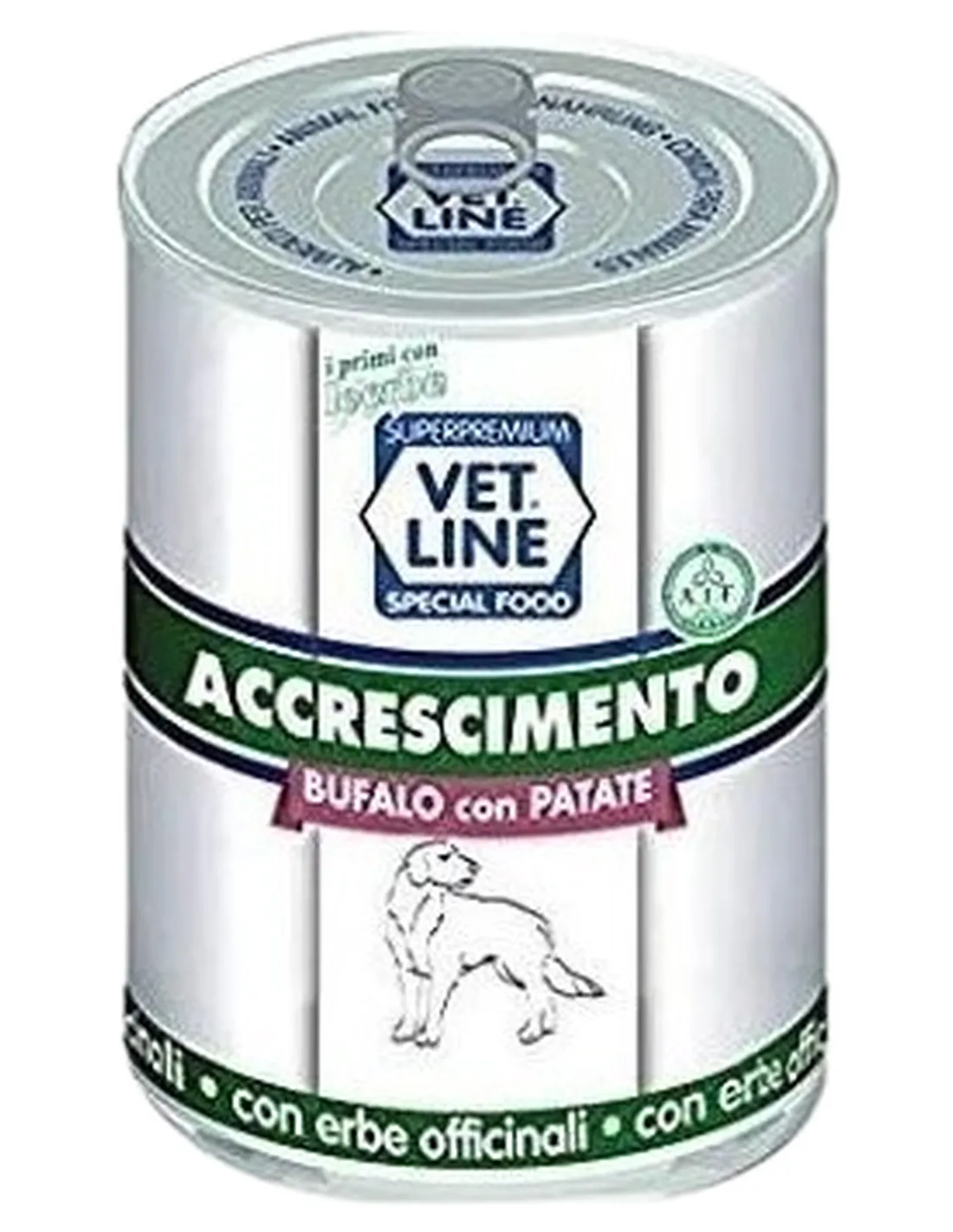 Vet Line cane accrescimento bufalo e patate 400 gr  
