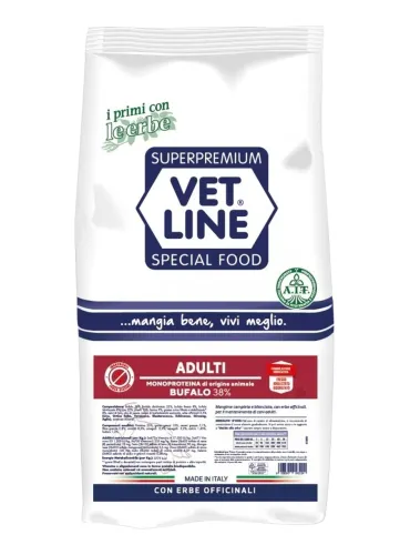 Vet Line cane adulto bufalo 12,5 kg