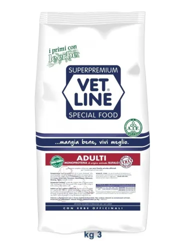 Vet Line cane adulto bufalo 3 kg