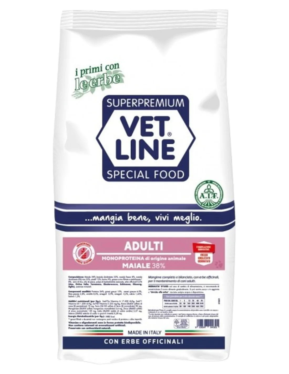 Vet Line cane adulto maiale 3 kg  