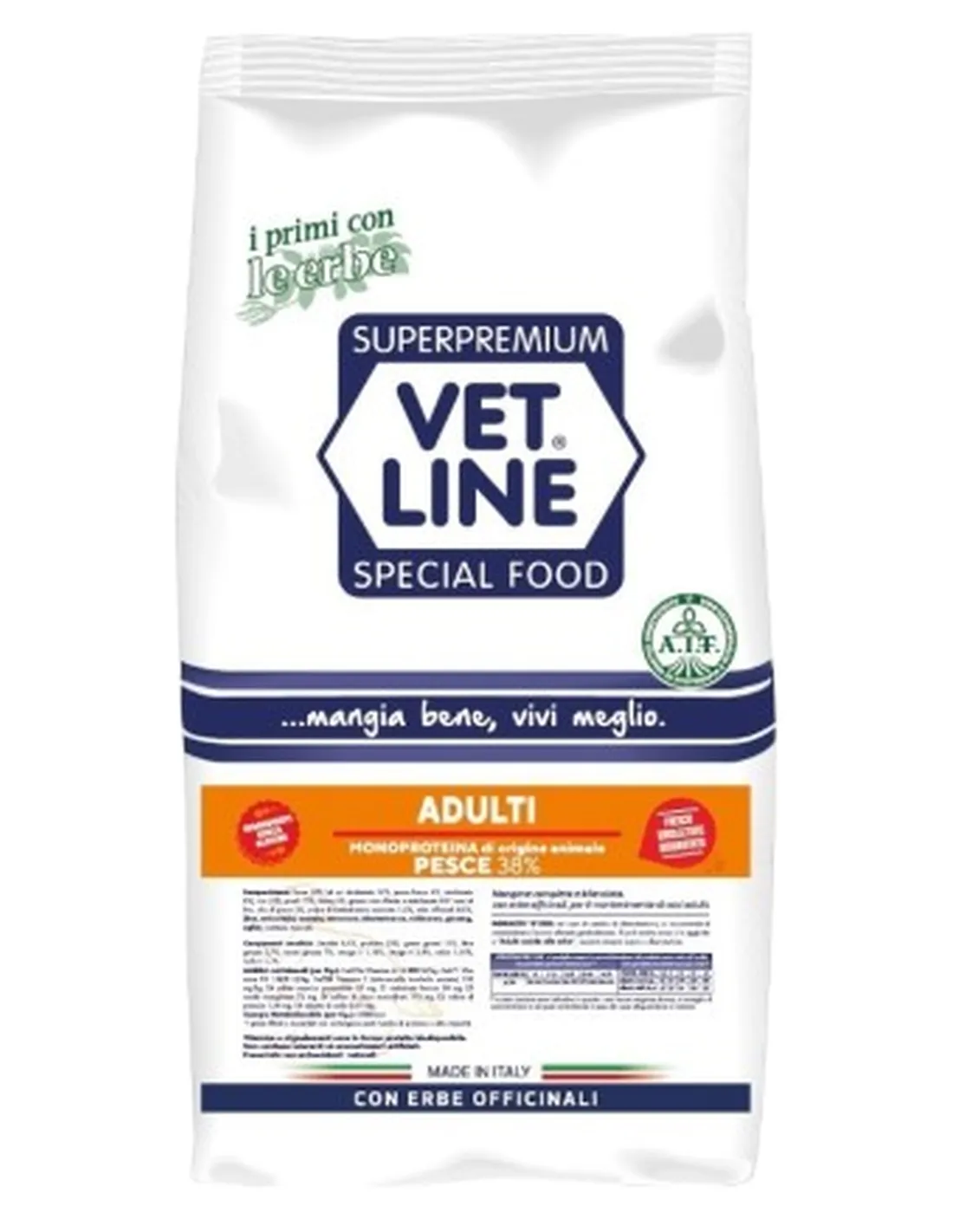 Vet Line cane adulto pesce 12,5 kg   Vet Line cane adulto pesce 12,5 kg