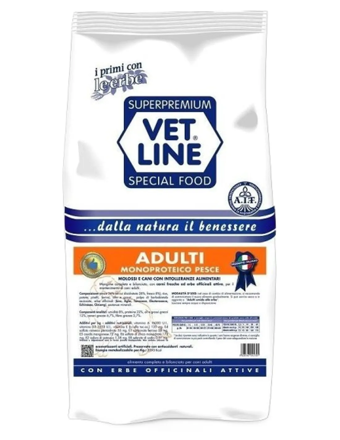Vet Line cane adulto pesce 3 kg  