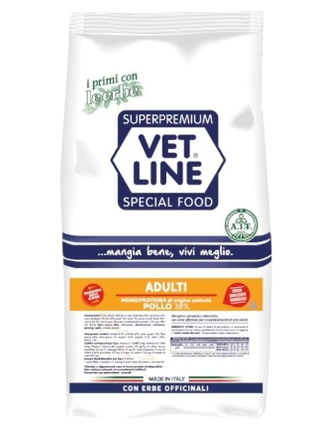 Vet Line cane adulto pollo 3 kg  