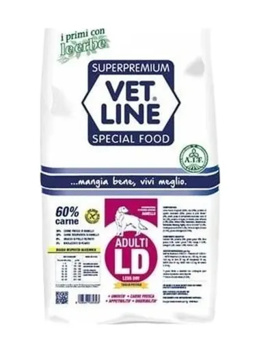 Vet Line cane adulto taglia piccola ld agnello 3 kg  