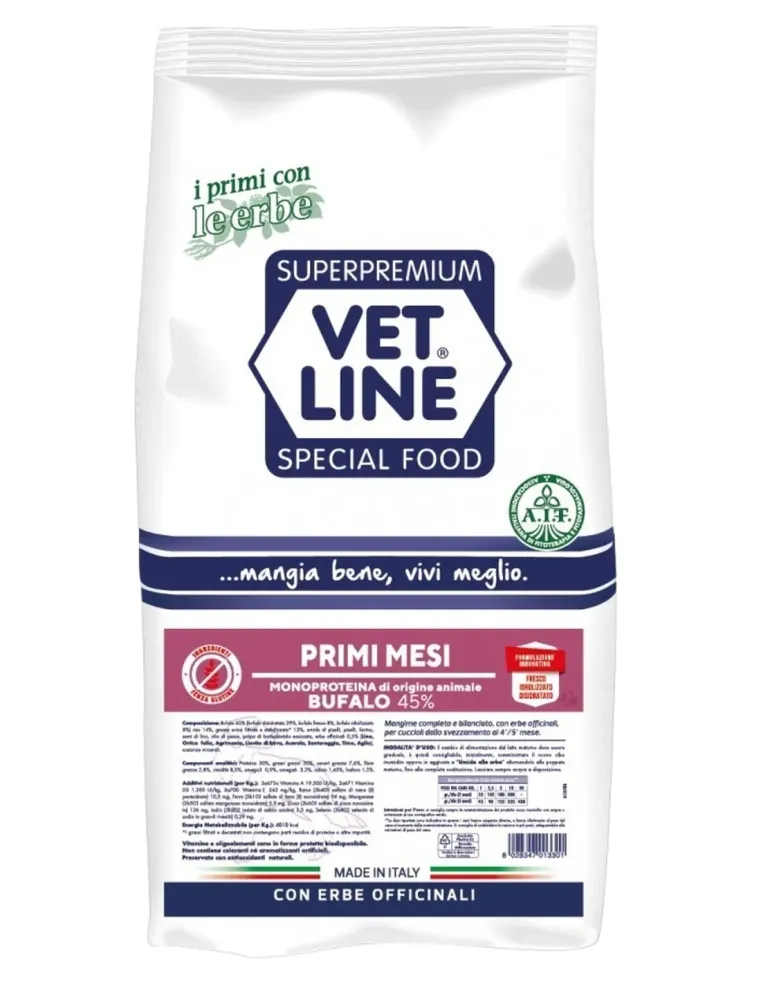 Vet Line cane primi mesi bufalo 3 kg  